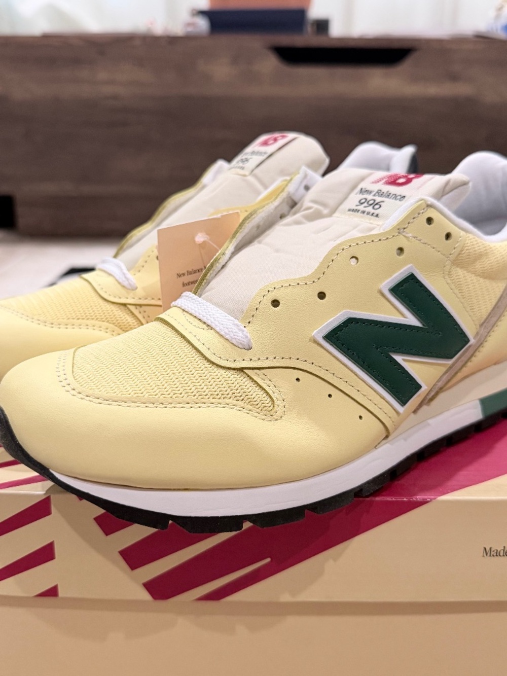 Aime Leon Dore X New Balance 996TD Made in USA Teddy Santis Low Sulphur Sneakers